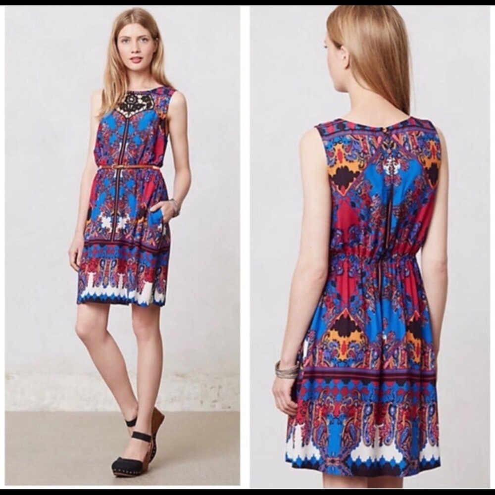 Anthropology empress pocket dress Lilka size M - Picture 1 of 8
